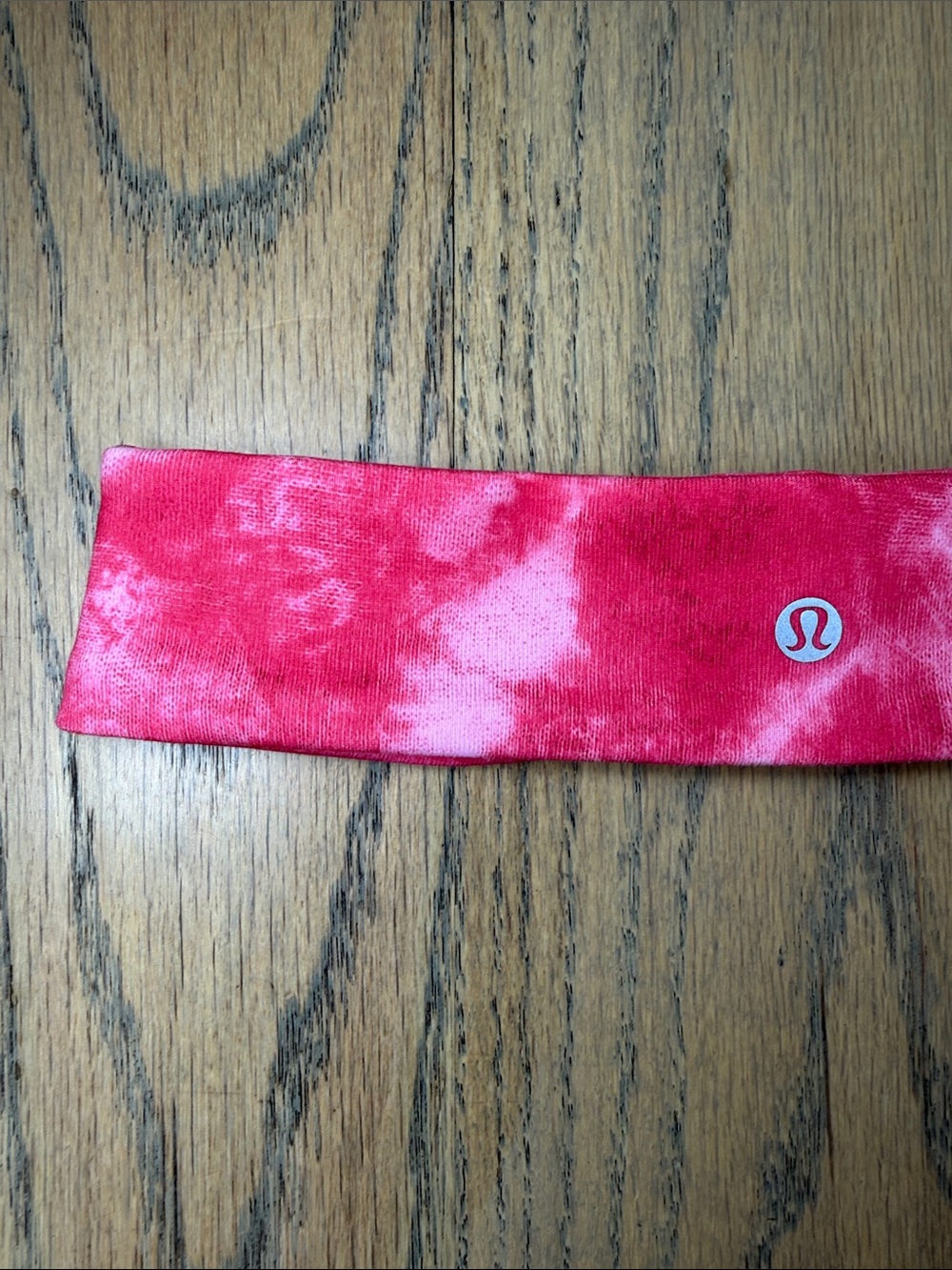 Lululemon Pink Tie-Dye Logo Headband One Size - Picture 2 of 6